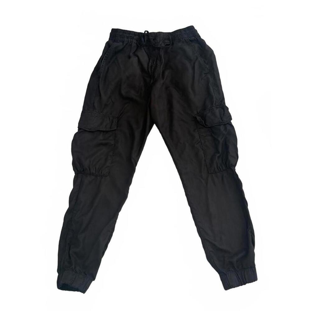 NSF Black Tencel Lyocell Cargo Jogger Pants Women's Size XS